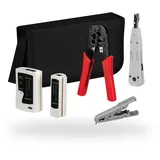 EFB-Elektronik Netzwerk Werkzeug Set 4-teilig schwarz
