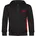 multifanshop Kapuzen Sweatshirt Jacke - Leverkusen - Brust & Seite - Druck rot - Sweat