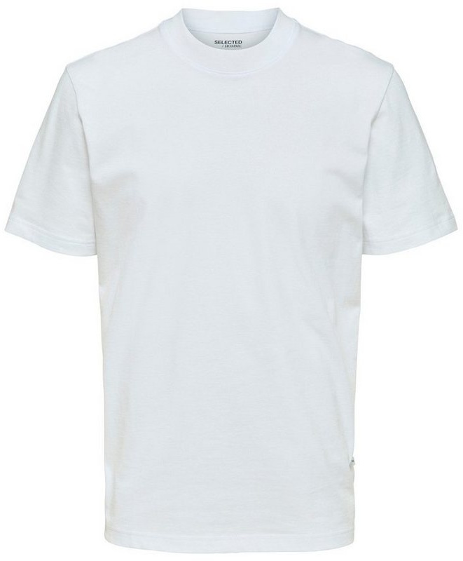 SELECTED HOMME T-Shirt SLHRELAXCOLMAN (1-tlg) aus Baumwollmix weiß M