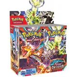 Pokémon Pokémon-Sammelkartenspiel: Boosterpack-Display-Box Karmesin & Purpur – Obsidianflammen (36 Boosterpacks)