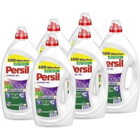 Persil Color Kraft-Gel Lavendel Flüssigwaschmittel Colorwaschmittel, 6x 100 WL