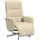 vidaXL Massagesessel mit Fußteil Polyester 84 x 105 x 0 cm Creme