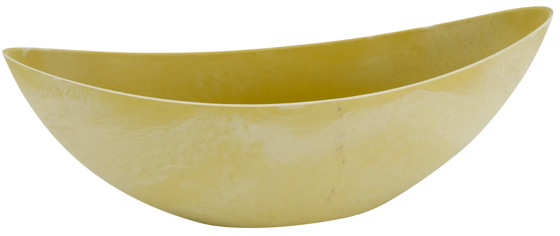 Schiffchen Kunststoff 39x10x12,5cm hellgelb