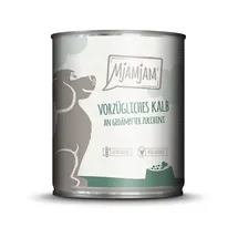 MjAMjAM Leckere Mahlzeit 800g Dose Hundenassfutter 6 x 800 Gramm vorzügliches Kalb an gedämpfter Zucchini