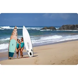 Neo-Sport Stand Up Paddle Board 350 x 81 x 15 cm Blau/Braun
