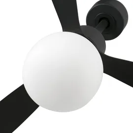 faro BARCELONA Amelia Ball LED Deckenventilator schwarz