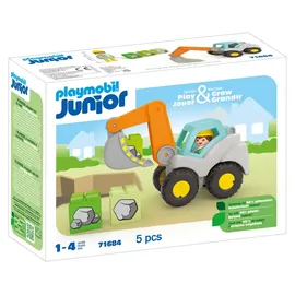 Playmobil 1.2.3 JUNIOR Schaufelbagger 71684