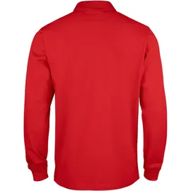 New Wave CLIQUE Basic langarm Poloshirt Kinder - rot 140