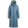 khujo Damen Langer Wintermantel warmer Steppmantel mit gefütterter Kapuze Simmie2 Cosmic Blue Gr. L - L