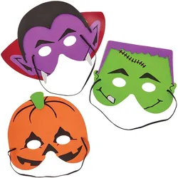 Masken für Halloween, 6 Stück (pro Set 6)