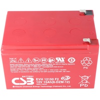 CSB Battery CSB-EVH12150X3 12 Volt AGM Bleiakku 15Ah, 151x98x101,8mm Faston 6,3mm Zyklenfest + Standby