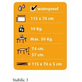 Dukdalf Campingtisch Stabilic III anthrazit