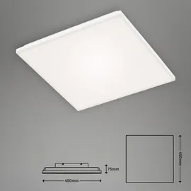 Briloner - Dimmbare LED-Deckenleuchte FRAMELESS LED/24W/230V + Fernbedienung Weiß