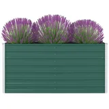 vidaXL Hochbeet 160 x 80 x 77 cm Verzinkter Stahl Grün