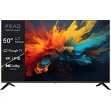 PEAQ PTV 50GU-5024C Google UHD TV (Flat, 50 Zoll / 126 cm, 4K, SMART TV)