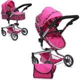 Moni Puppenwagen Bella 9695 verstellbar