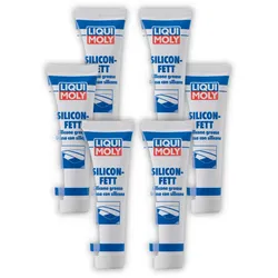 6x 100g LIQUI MOLY 3312 Silicon-Fett transparent Silikonfett Schmierung