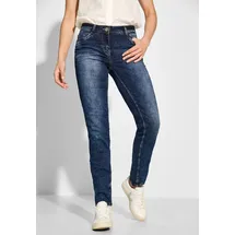 Cecil Damen, Style Scarlett 1-knopf 59 Jeans in mid blue wash), | Gr.: W36/L30