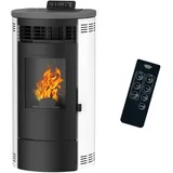 Luft-Pelletofen Flavia 9,5 kW Sannover Weiß