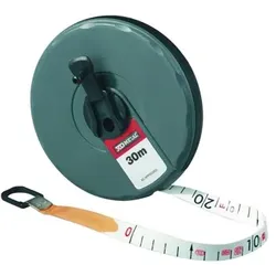 Rollbandmaß mit Haken, 30 m, Bandbreite 14mm