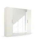 Rauch Drehtürenschrank Skandi by Quadra Spin 226 x 210 x 54 cm Weiß