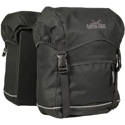 Greenlands Doppelte Fahrradtasche Reisetasche 40 Liter 30 x 37 x 17 (2x) schwarz 600ML