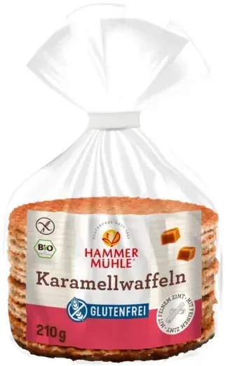 Hammermühle Karamellwaffeln glutenfrei bio