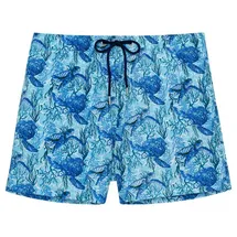 HOM Badeshorts Beach Boxer Tartane Blau XXL
