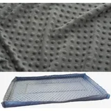 Matte Für Einen Meerschweinchen- Oder Kaninchenkäfig, 120x90, Wasserdicht, Dunkelgrau