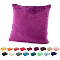 Heimtexland ® Flanell Kuschel Kissen Super Soft Dekokissen Plüsch