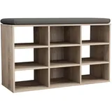 VCM Schuhregal HINSOL Sonoma Eiche ca. 80x50x30cm