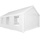Tectake Pavillon 6 x 4 m mit Seitenteile weiß