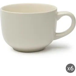 Excelsa Set Von 6 Jumbo Tasse Fashion White Keramik 52 Cl Weiß