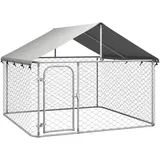 vidaXL Outdoor-Hundezwinger mit Dach 200x200x150 cm