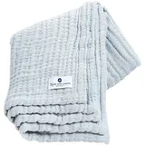 nordic coast company Musselindecke, Blau, Textil, 90x120 cm] Schlafen, Babybett-Ausstattung, Babydecken – Babykissen, Babydecken