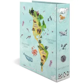 Herma Motivordner Weltkarte 7,0 cm DIN A4, 1 St.