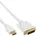 DVI Adapterkabel weiß/gold 5m