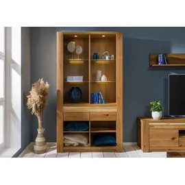 MASSIVMOEBEL24.DE Bücherregal 113 x 40 x 205 cm Braun