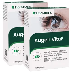 DocMorris Augen Vital Duo - Vitamine, Mineralstoffe & Lutein, 2X30 St