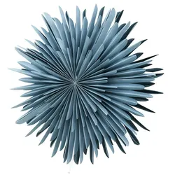 Ebuy24 Sälen Weihnachtsstern mit Licht Papier Ø80 cm Pendelleuchte blau.