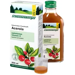 Schoenenberger Naturtrüber Fruchtsaft Acerola  200 ml Saft