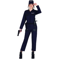 Fiestas GUiRCA Polizistin Kostüm Mädchen – Blaue Polizei Uniform und Polizeimütze für Mädchen von 14-16 Jahren