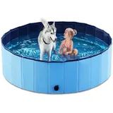 Hundepool, Haustierpool, Geschenk, Kleber, pvc+mdf, faltbare Badewanne, 80 x 30 cm