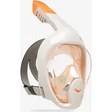 Schnorchelmaske mit Tasche Easybreath Kinder 6–10 Jahre XS beige/orange