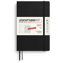 leuchtturm1917 gmbh, am spakenberg 45, 21502 geesthacht, kontakt@leuchtturm1917.com Wochenkalender 2027 Schwarz