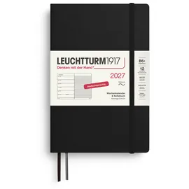 leuchtturm1917 gmbh, am spakenberg 45, 21502 geesthacht, kontakt@leuchtturm1917.com Wochenkalender 2027 Schwarz