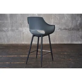 KAWOLA Barhocker Zaja 57 x 114 x 59 cm Grau