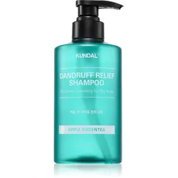 KUNDAL Dandruff Relief Shampoo Apple Green Tea Shampoo gegen Schuppen und Juckreiz für trockene Haut 500 ml