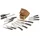 Echtwerk Premium Messerhalter-Set 15-tlg.