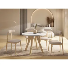WFL GROUP Avero Ø 100 cm weiß